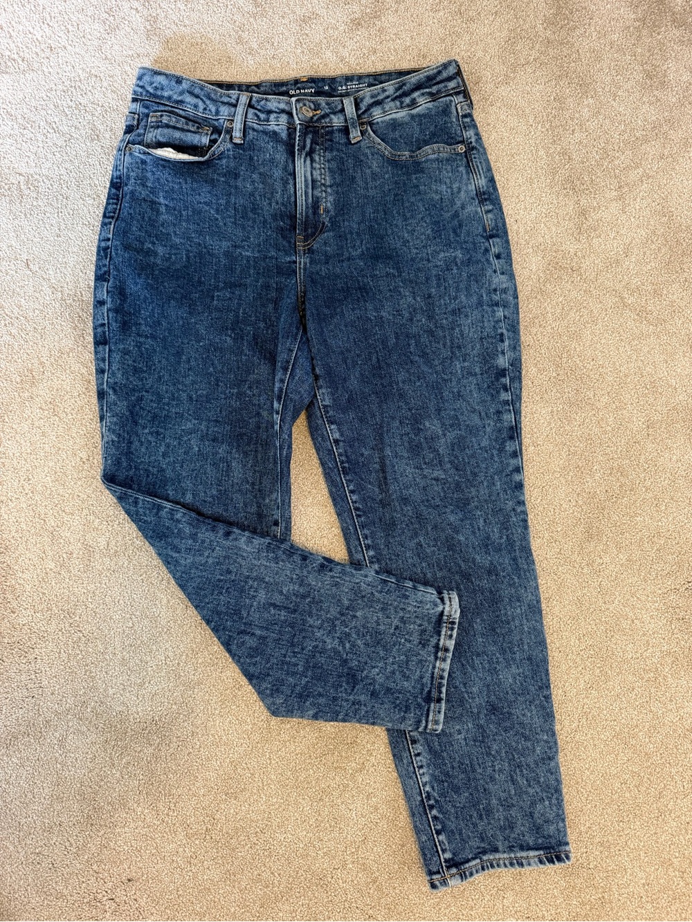 Old Navy High-Rise Women’s Jeans - OG Straight - Size 12